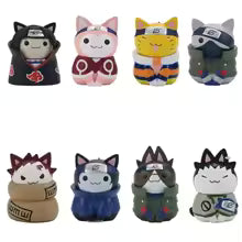 Naruto Cat Figures 8 Piece Set